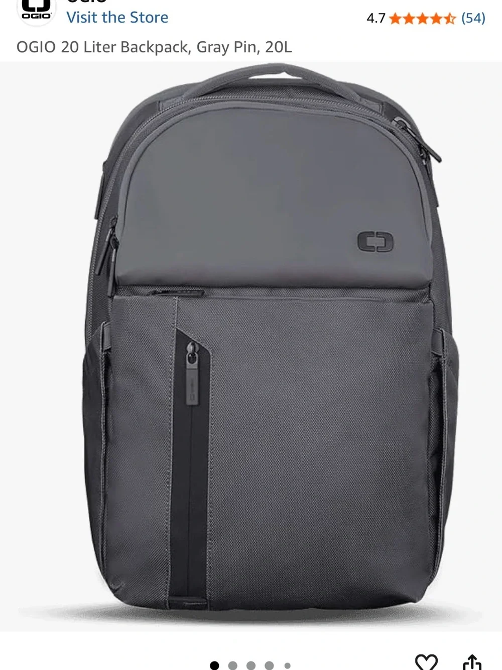 OGIO Gray Pace Pro 20L Backpack - NWOT